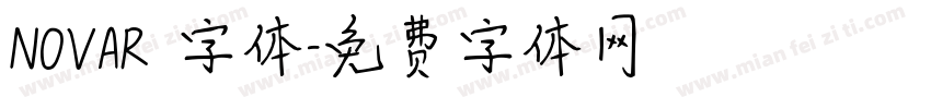 NOVAR 字体字体转换